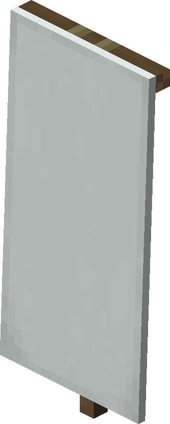 Weißer Banner